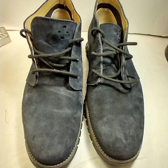 Cole Haan Zerogrand Blue Suede Chukka Boots Men's sz 11M. - Picture 3 of 10